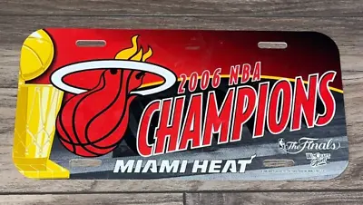 MIAMI HEAT / 2006 NBA CHAMPIONS Plastic Vanity License Plate • $8.75