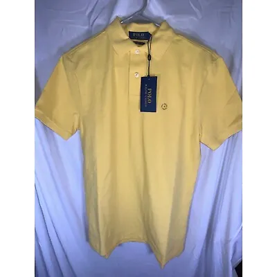 Polo Ralph Lauren Mens Slim Fit Short Sleeve Polo Yellow Size S NWT • $30
