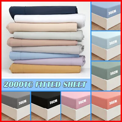$15.99 • Buy Extra Deep Fitted Sheet Ultra Soft Double/Queen/King Size Bed Sheet Cover Luxury