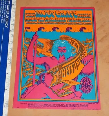 1967 Moby Grape Charlatans Family Dog Avalon Concert Postcard Fd49 Moscoso • $14.99