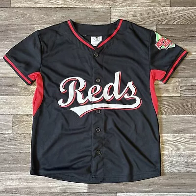 Cincinnati Reds Jersey Youth Medium Promotional Red Heads #15 Black • $20