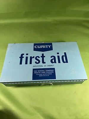 Vintage Curity First Aid Kit Industrial 25 Cabinet With Items E5 • $10.99