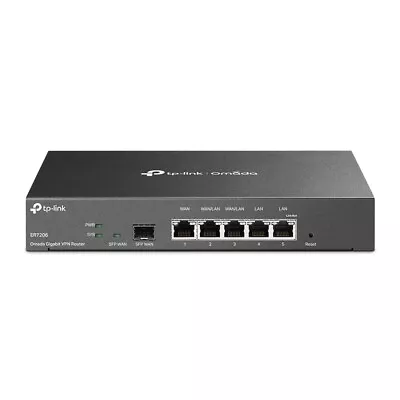 TP-Link ER7206 Omada 5-Port Gigabit Multi-WAN VPN Router 2 Config WAN/LANs • $144.99