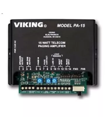 Viking Electronics PA-15 15 Watt Paging Amplifier And Loud Ringer • $218.78