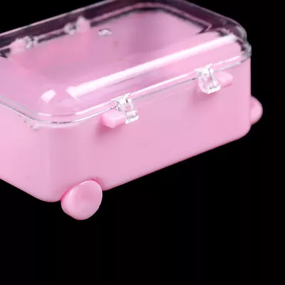 Cute Plastic Rolling Suitcase Luggage Box For Dollhouse Miniatures Accessor.Q Th • $1.64