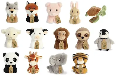 New Aurora Plush Assorted Mini Eco Nation Cuddly Soft Toy Teddy - Choose Design • £8.99