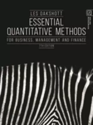 Essential Quantitative Methods : For Business Management And Fin • $58.64