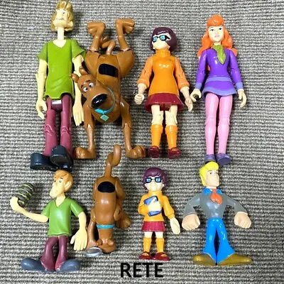 8x Scooby Doo Mystery Solving Crew Gang Shaggy Velma Fred Daphne 5'' & 2.5'' Toy • $22.79