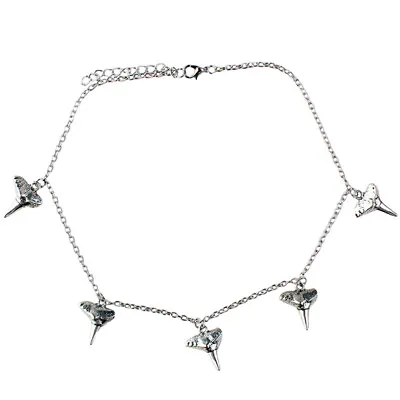 Alloy Shark Tooth Necklace Man Jewelry Men Adjustable • £7.21