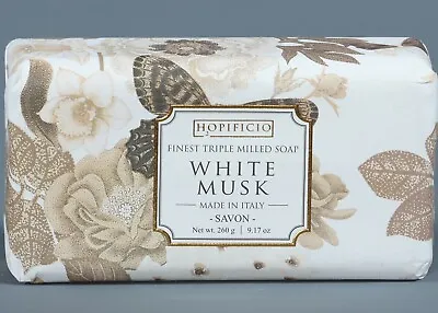 HOPIFICIO WHITE MUSK Finest Triple Milled Bar Soap 9oz. Italy • $13