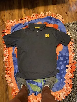 Michigan Wolverines Polo T Shirt (big&tall Sizing) • $5