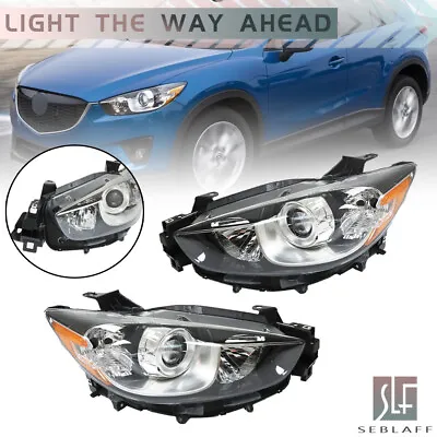 For 2013-2016 Mazda CX-5 Headlights Halogen Black Housing Clear Right+Left Side • $116.99