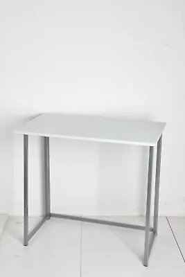 Folding Office Desk Table White Wooden Computer Home Study Laptop 24HR Delivery • £34.75