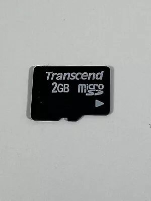 Transcend 2GB Micro SD Flash Memory Card For Android Smartphones Tablet • $11.99