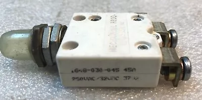 Mechanical Products Inc 45 Amp Circuit Breaker 32 VDC/250 VAC P/n 1648-030-045 • $14.95