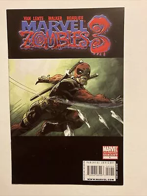 MARVEL ZOMBIES 3 #1 DEADPOOL 2nd PRINT VARIANT COMIC NIGHT LIVING DEADPOOL VF+ • $15.99