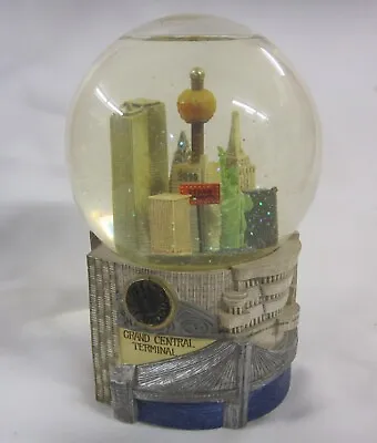 Vintage Macy's Snow Globe /Music- 2000 New York City NYE Ball Drop W Twin Towers • $49.99