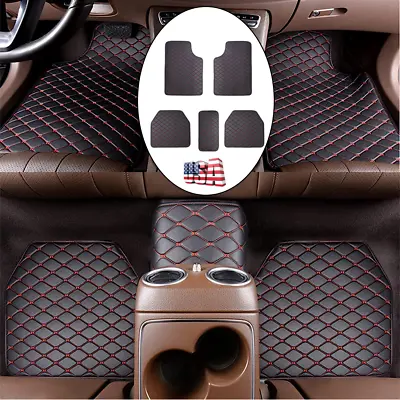 5X Nonslip Car Floor Mats Carpet Floor Liners PU Leather For Cars Suv Truck Van • $30.83