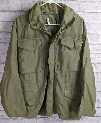 VINTAGE US Army Jacket Mens Small Short Green Cold Weather Field OD M65 70s • $42.49