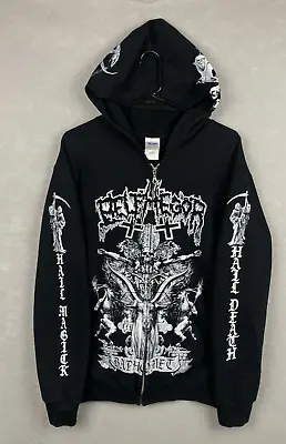Belphegor Goatchrist Baphomet Hoodie Small S Mall Goth Black Metal Death Y2K • $67.39