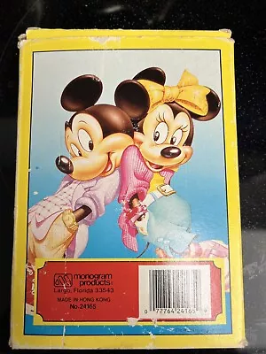 Vintage Mickey Mouse And Mini Mouse Disney Jumbo Cards. Made British Hong Kong • $10
