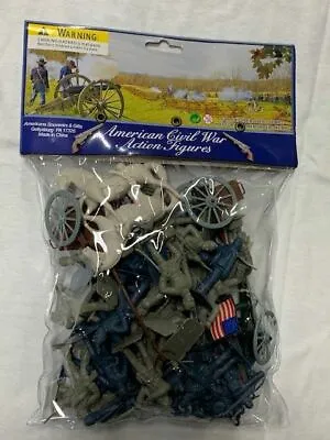 American Civil War Soldiers & Horses Cannons & Limbers Set Toy  • $15.95