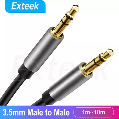 3.5mm Male To Male AUX Stereo Audio Cable Extension Speaker Auxiliary Cord • $7.45