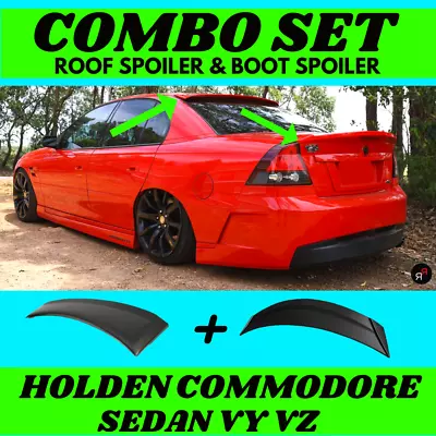 Rear Roof Wing & Rear Boot Spoiler CLUBSPORT R8 Style FOR VY VZ Holden Commodore • $399