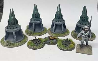 28mm Napoleonic Silver Bayonet Painted Objective Markers X 7 • £20