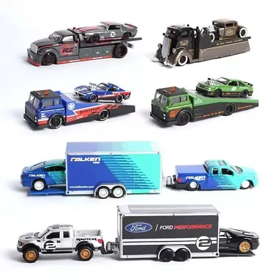 Maisto 1:64 Ramp Tow Flatbed Trailer Truck Model Toy Diecast Metal Car • $26.29