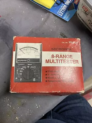 Vintage Micronta 8-Range Multitester 22-212 (2000 OHMS/VOLT) • $3