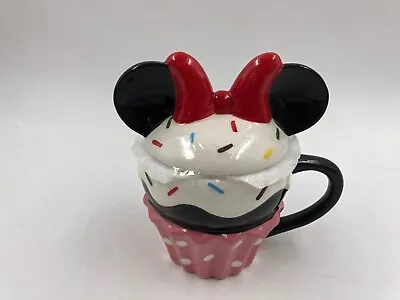 Disney Ceramic 18oz Minnie Mouse Cupcake Coffee Mug AA02B39020 • $26.64