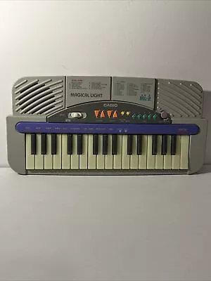 Vintage 1994 CASIO ML-1 Magical Light Mini Electronic Keyboard Tested Works • $45.49