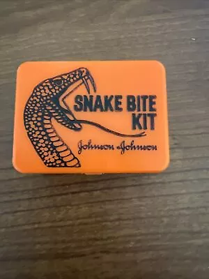 5Z Vintage Snake Bite Kit Johnson & Johnson Carrying Case Accessories Hiking • $18.99