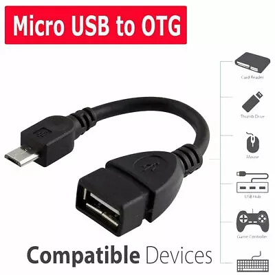 Micro USB OTG Host Cable Adapter Male To 2.0 Female For Android Tablet RD • $6.12