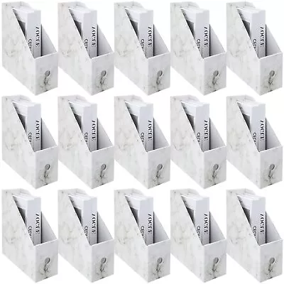 15 Packs Marble Magazine File Holder Bulk Collapsible Magazine Folder • $20.45