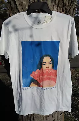 Kacey Musgraves T-Shirt Large White Golden Hour Album Cover Graphic Print Shirt • $21.99