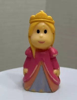 Mini Blonde Princess Crown Doll Accessory Toy Figure 2” Hard Plastic. Used Cond • $3.99