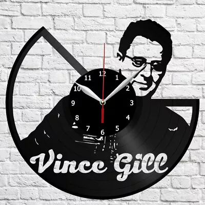 Vince Gill Vinyl Record Wall Clock Home Fan Art Decor 12'' 30 Cm 5028 • $14.99