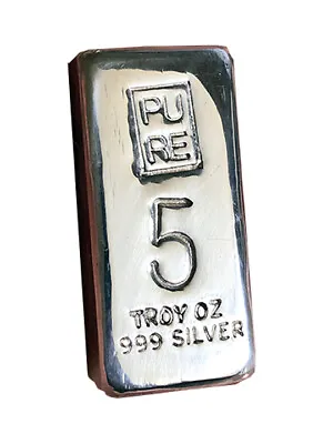 5oz Solid Silver Bar - Large 5 • £160