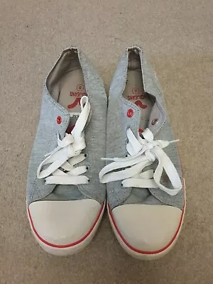 £5 • Buy Voi Jeans Mens Grey Lace Up Pumps Size 8