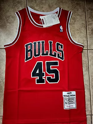 Michael Jordan Jersey Chicago Bulls Throwback Stitched Jersey US Seller • $44.99