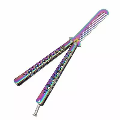 Butterfly Comb Knife Shape Metal Folding Practice Trainer Training Tool • $14.99