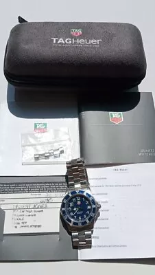 Tag Heuer Rare Blue WM1113 Professional 2000 Series Sport Watch 38mm Box Papers • £499