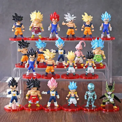 21PCS Mini Dragon Ball Z Figures Super Saiyan Goku Vetega Gotenks Action Figures • $22.99