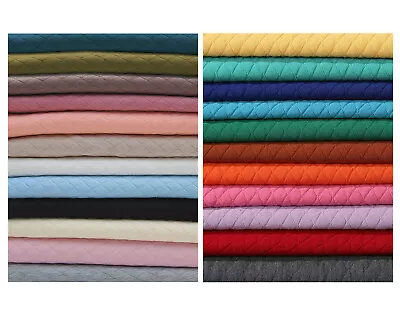 £6.25 • Buy Quilted Knit Jersey Fabric Double Layer Knitted,Harlequin Diamond Shape,Insulate