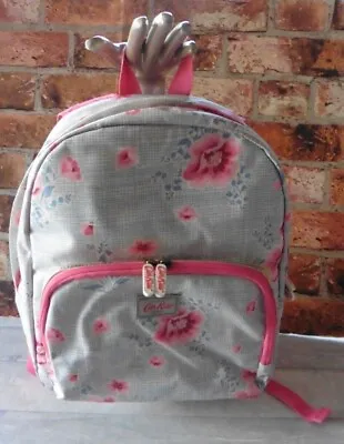 £14.99 • Buy Cath Kidston Blue & Pink Floral Oil Cloth Medium Back Pack Bag