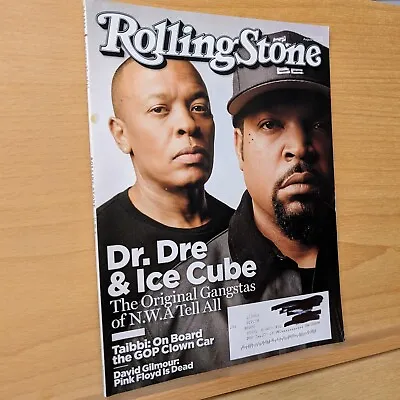 Rolling Stone Magazine Issue 1242 August 27 2015 Dr. Dre Ice Cube N.W.A • $8.99
