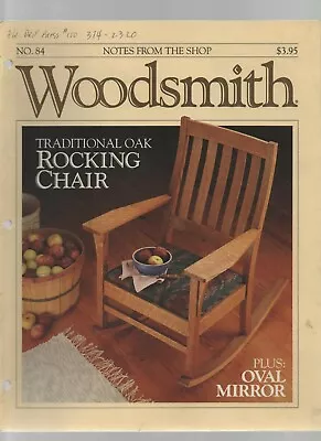 Woodsmith Magazine #84 - December 1992 - Traditional Oak Rocking Chair. • $1.20