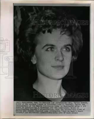 1964 Press Photo Marina Oswald Lee Harvey's Widow After Warren Investigation • $19.99